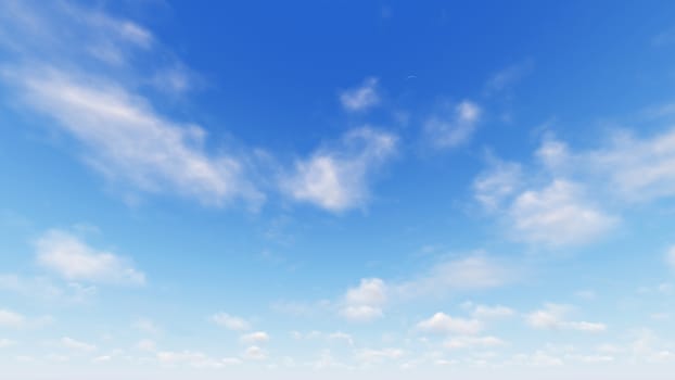 Cloudy blue sky abstract background, blue sky background with tiny clouds, 3d rendering

