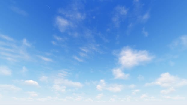 Cloudy blue sky abstract background, blue sky background with tiny clouds, 3d rendering

