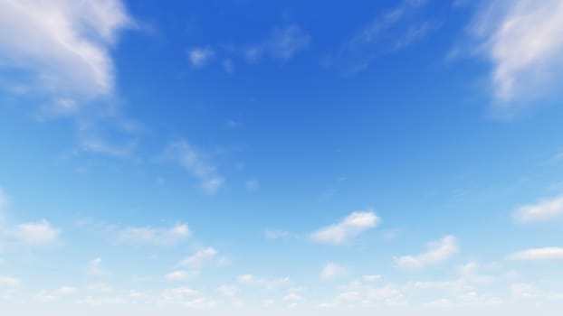 Cloudy blue sky abstract background, blue sky background with tiny clouds, 3d rendering

