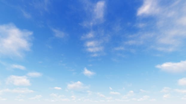 Cloudy blue sky abstract background, blue sky background with tiny clouds, 3d rendering

