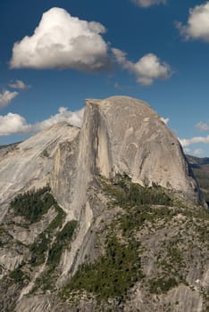 Half Dome in Yosemite National Park from Glacier Point