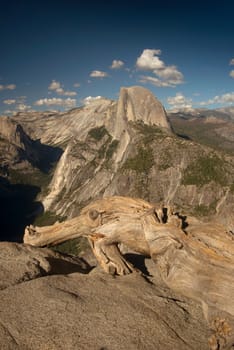 Half Dome in Yosemite National Park from Glacier Point