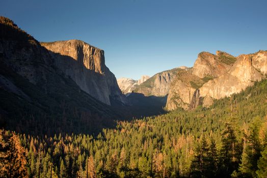 Half Dome and El Capitan in Yosemite National Park