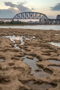 City of Louisville KY from Falls On The Ohio State Park