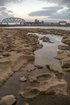 City of Louisville KY from Falls On The Ohio State Park