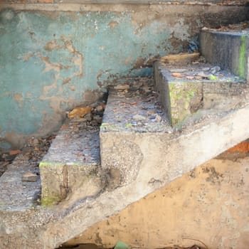 ruins of a very heavily polluted industrial factory, industrial series