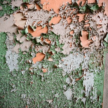 ruins of a very heavily polluted industrial factory, industrial series