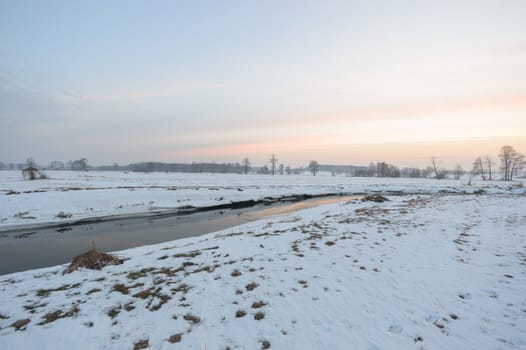 landscape with natural river, nature series
