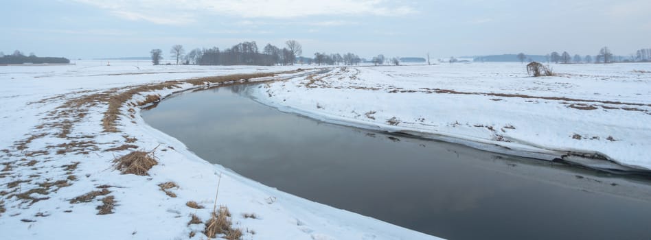 landscape with natural river, nature series