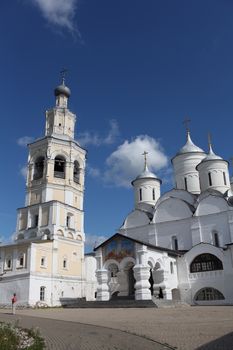 Vologda Russia August 17, 2013 view of majestic Spaso-Prilutsky Orthodox monastery   