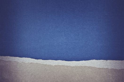 Blue Torn Paper Background. Paper Texture Backdrop.