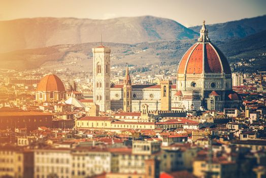 Italy Florence Architecture. Florence Cityscape. Toscany Landscape.