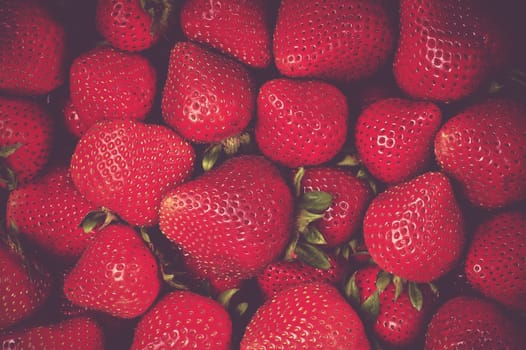 Fresh Organic Strawberries Closeup Photo. Tasteful Strawberry.