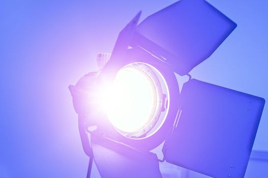 Video Making Reflector. Tungsten Light For Video and Film Production. 