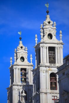 Mafra National palace  , cathedral and convent, in Portugal