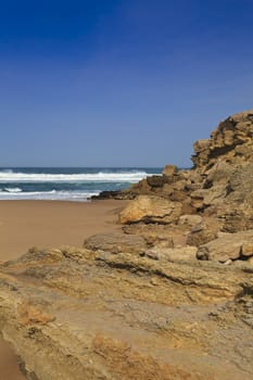 The rocky coast seen in Portugal Sintra