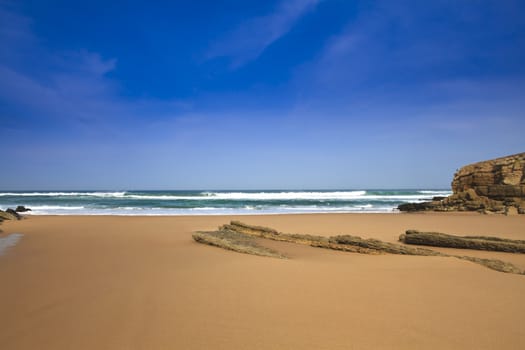 The rocky coast seen in Portugal Sintra