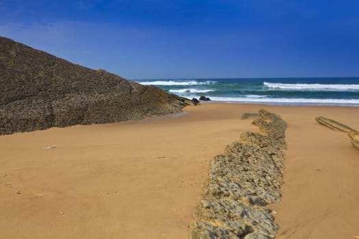 The rocky coast seen in Portugal Sintra