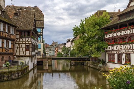 Historic quarter of Petite France with bridge, Strasbourg, France