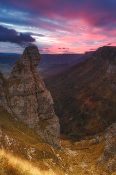 Fraile peak at sunrise