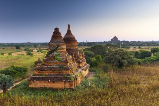 Bagan buddha tower at day , famous place in Myanmar/ Burma