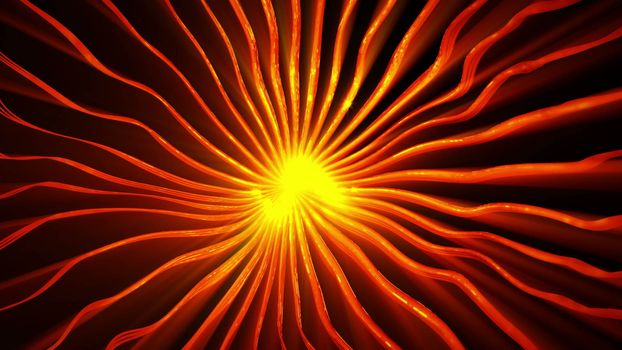 Abstract background with gold elements. 3d rendering
