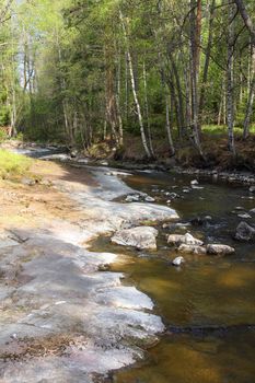 River in forest in Langinkoski Finland