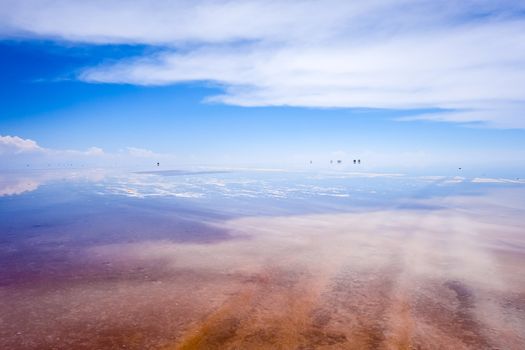 Salar de Uyuni salt flats desert, Andes Altiplano, Bolivia