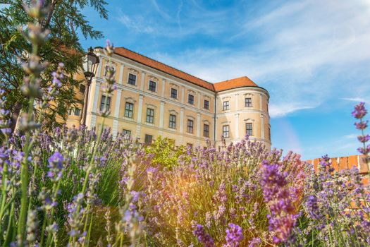Mikulov Castle in South Moravia, Czechia, Europe. Mikulov Castle in Summer.