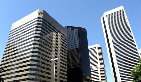 Commercial Buildings in Denver Downtown Area. Denver, Colorado USA.