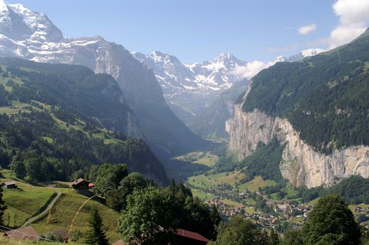 Jungfrau Mountains. Germany Alps - Europe.