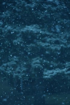 Falling Snow - Real Snow Flakes Photo Background.