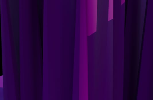 Violet Abstract Background. 3D Shapes - 3D Render Background Illustration
