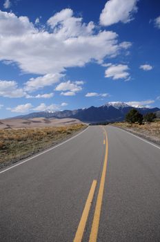 Road to Colorado. Colorado Highway
