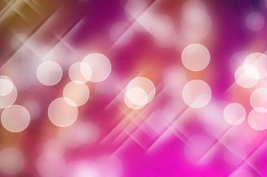 Pink Bokeh - Abstract Pink Background with Bokeh Lights.