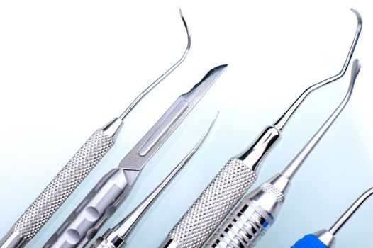 Stainless Dental Tools - Stainless Steel Dental Equipment Closeup