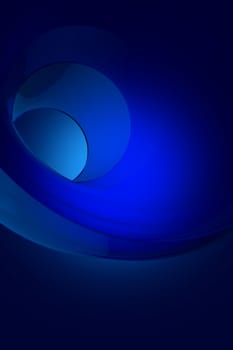 Corporate Deep Blue Background. Glassy Abstract Corporate Background. Vertical 3D Render Illustration.