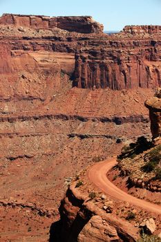 Canyonland State Park near Moab, Utah. The Power of Nature. Vertical Photo