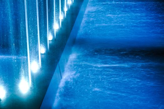 Fountain Background. Long Exposure Photo.