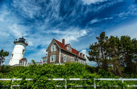 Nobska Light, or Nobsque Light, also known as Nobska Point Light is a lighthouse located at the division between Buzzards Bay and Vineyard Sound in Woods Hole, Massachusetts on the southwestern tip of Cape Cod, Massachusetts.