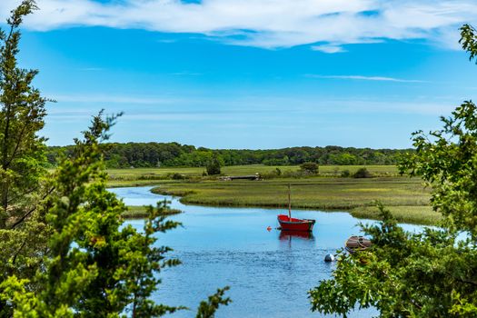 The Herring River in Harwich, Massachusetts, has been of vital importance to three Cape Cod industries, cranberries, ship building, and fisheries.