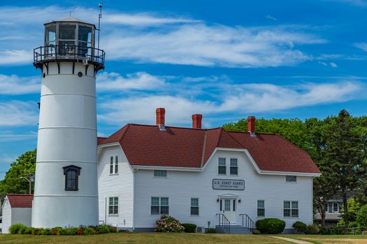 Chatham Lighthouse, known as Twin Lights prior to 1923, is a lighthouse in Chatham, Massachusetts, near the "elbow" of Cape Cod.