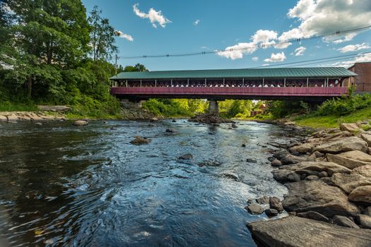 The West Swanzey Covered Bridge (also known as the Thompson Bridge) is a historic wooden covered bridge carrying Main Street over the Ashuelot River in West Swanzey, New Hampshire.
