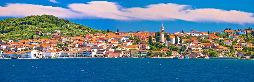 Kali village waterfront panoramic view, Island of Ugljan, Dalmatia, Croatia