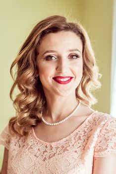 Portrait of bride at the registry office in Lviv, Ukraine