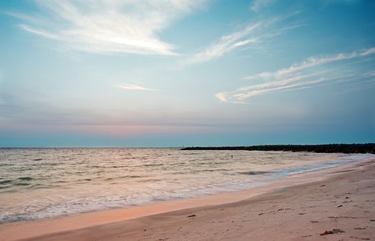 Sunset on the beach at Sand Key, Gulf Coast, Florida