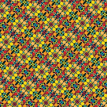 A seamless pattern with circle geometric form shaped in seamless style for a pattern design