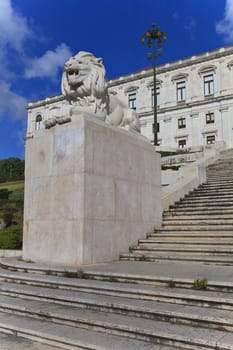 Monumental Portuguese Parliament (Sao Bento Palace), located in Lisbon, Portugal