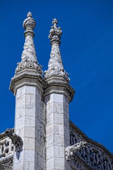 Lisbon - detail Jeronimos Monastery . UNESCO World Heritage Site
