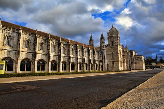 Jeronimo monastery in lisbon, portugal . unesco world heritage site